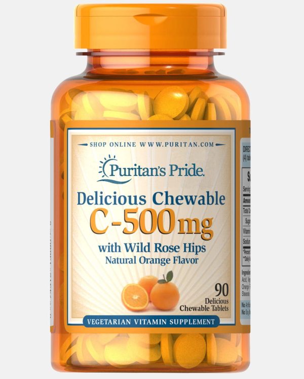 Puritan's Pride Vitamin C-500mg Chewable 90's