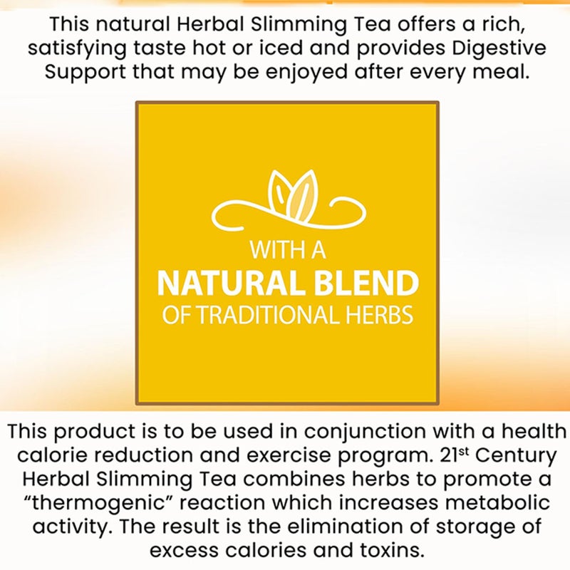 21st Century Herbal Slimming Tea Bag, Honey Lemon, Pack of 24's