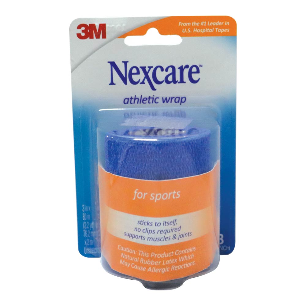 3M Nexcare Athletic Wrap Blue 3 inch x 2.2 yards