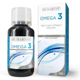 Marnys Omega 3 1200mg Fish Oil Supplement Liquid, Lemon Flavour 125ml