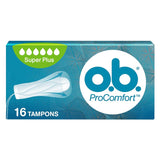 OB ProComfort Super Plus Tampons, Pack of 16's