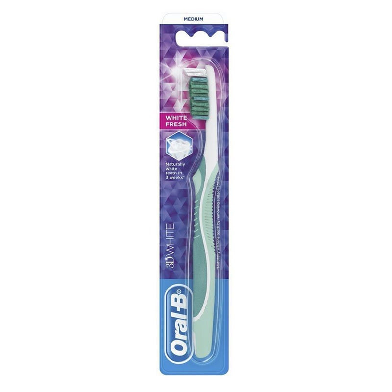 Oral-B 3D White Fresh 40 Medium Toothbrush, Pack of 1's