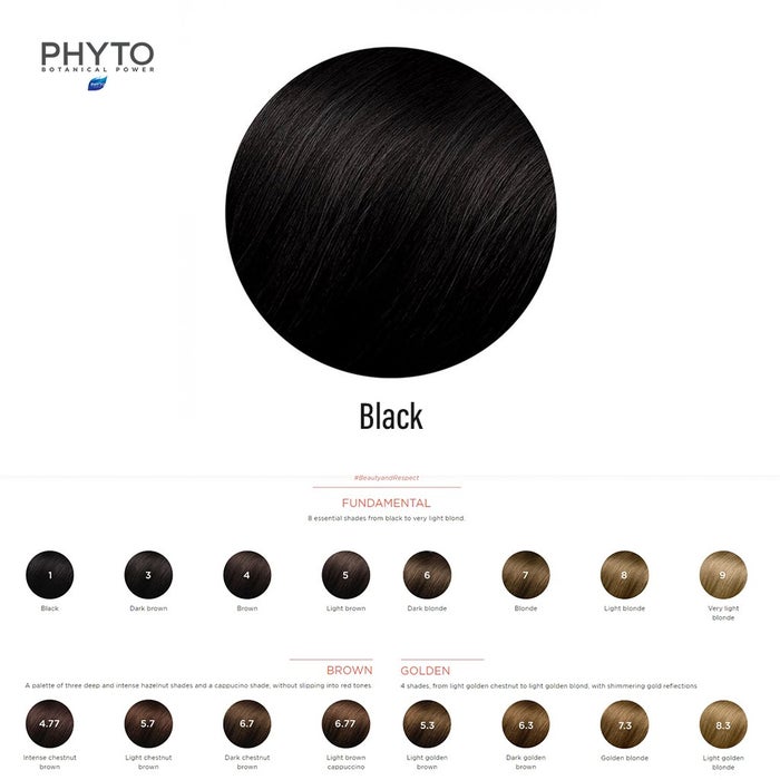 Phyto Phytocolor 1 Black Permanent Hair Color Kit