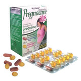 Vitabiotics Pregnacare Plus Omega-3 Pregnancy Multivitamin With Folic Acid & DHA, Dual Pack of Tablets 28's + Capsules 28's