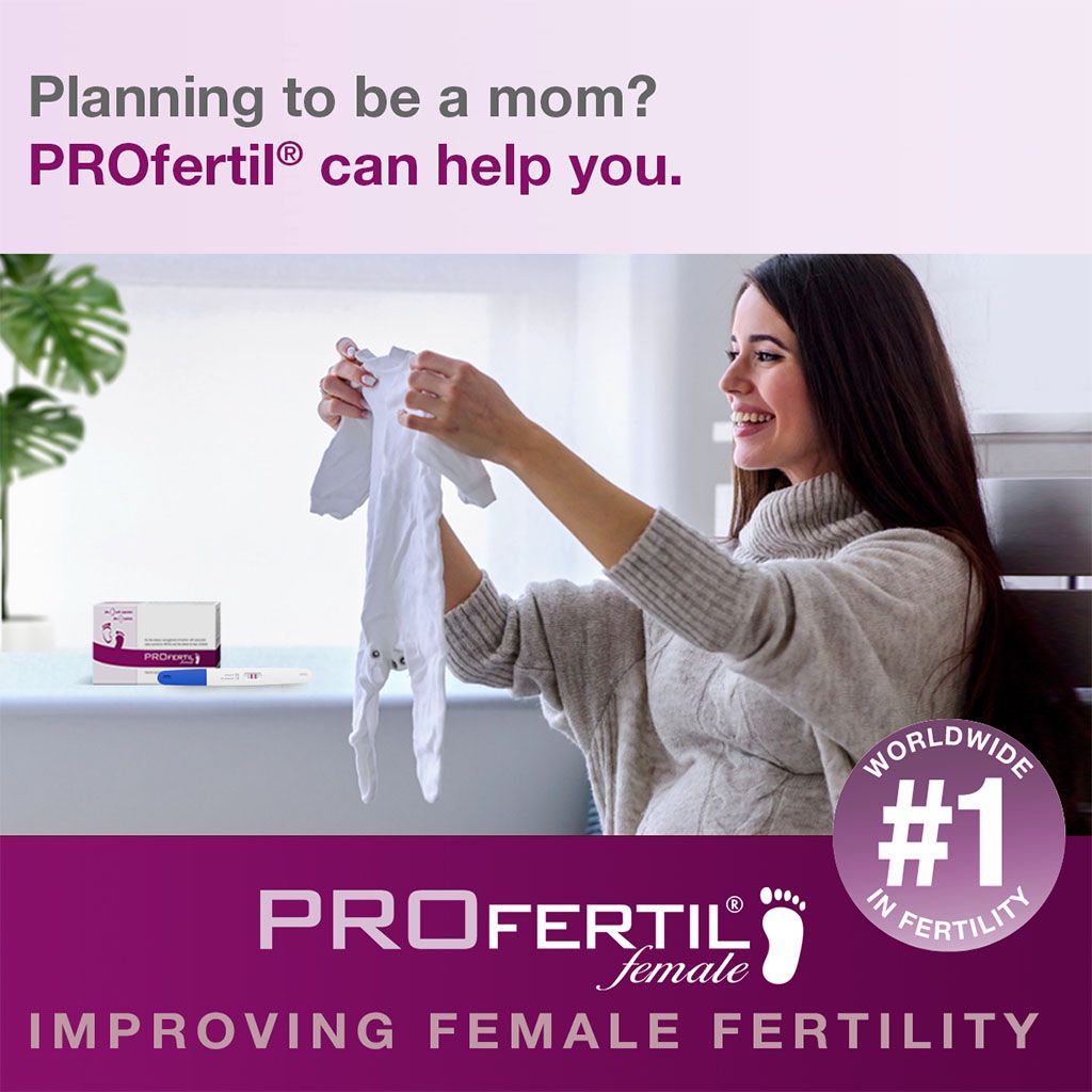 PROfertil® Female مع حمض الفوليك وأوميجا 3، حبوب دعم الخصوبة للنساء (أضف 2 + 1 مجانًا)