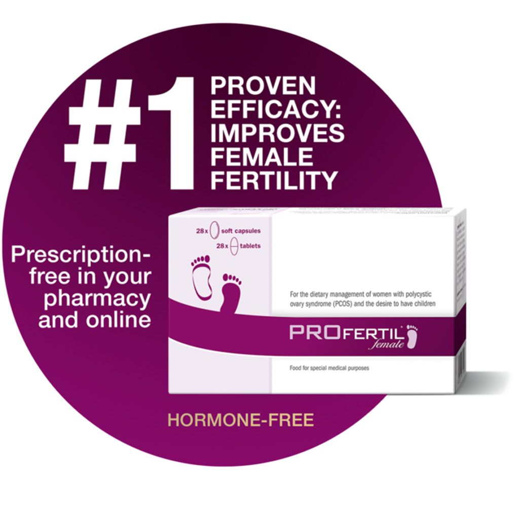 PROfertil® Female مع حمض الفوليك وأوميجا 3، حبوب دعم الخصوبة للنساء (أضف 2 + 1 مجانًا)