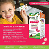 أقراص Probulin My Little Bugs Total Care للأطفال بروبيوتيك قابلة للمضغ بالبطيخ، عبوة من 30 قرصًا