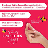 أقراص Probulin My Little Bugs Total Care للأطفال بروبيوتيك قابلة للمضغ بالبطيخ، عبوة من 30 قرصًا