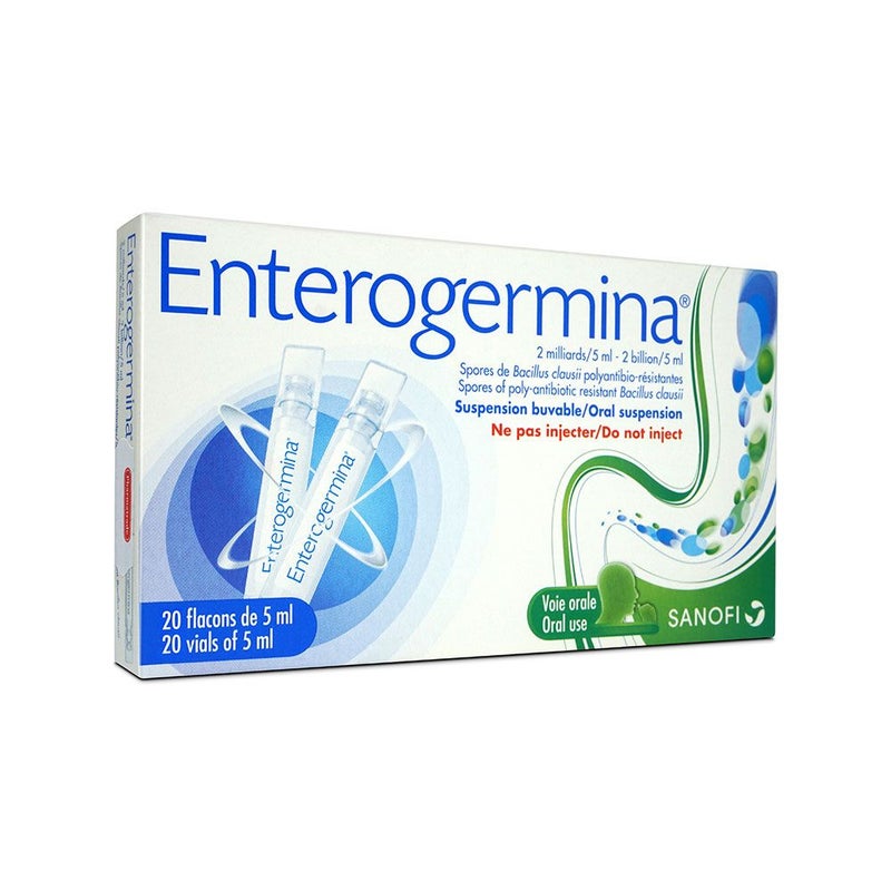 Enterogermina 2 Billion/5 mL Suspension Oral Vials 20's