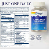 Solaray Once Daily Active Man Multivitamin Supplement Capsules, Pack of 90's