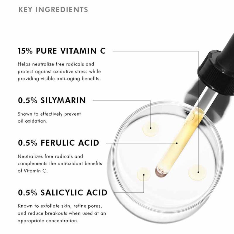 Skinceuticals Silymarin CF Antioxidant Face Serum With Silymarin, 15% Vitamin C, Ferulic Acid 30ml