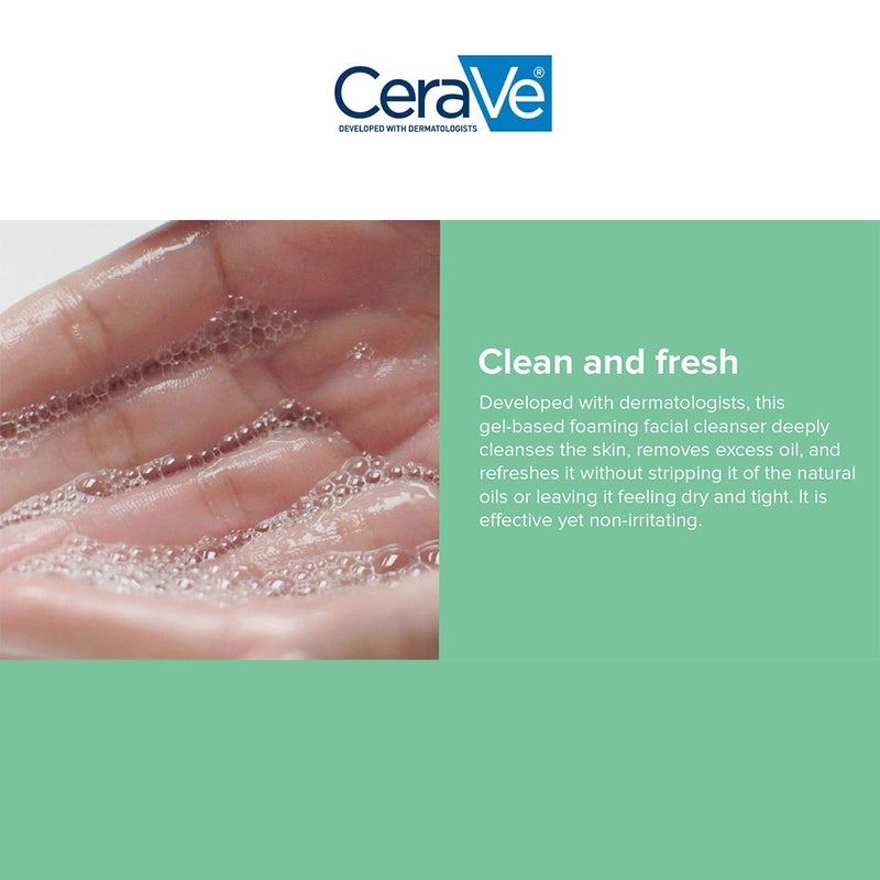 CeraVe Fragrance Free Foaming Cleanser For Normal To Oily Skin 473ml