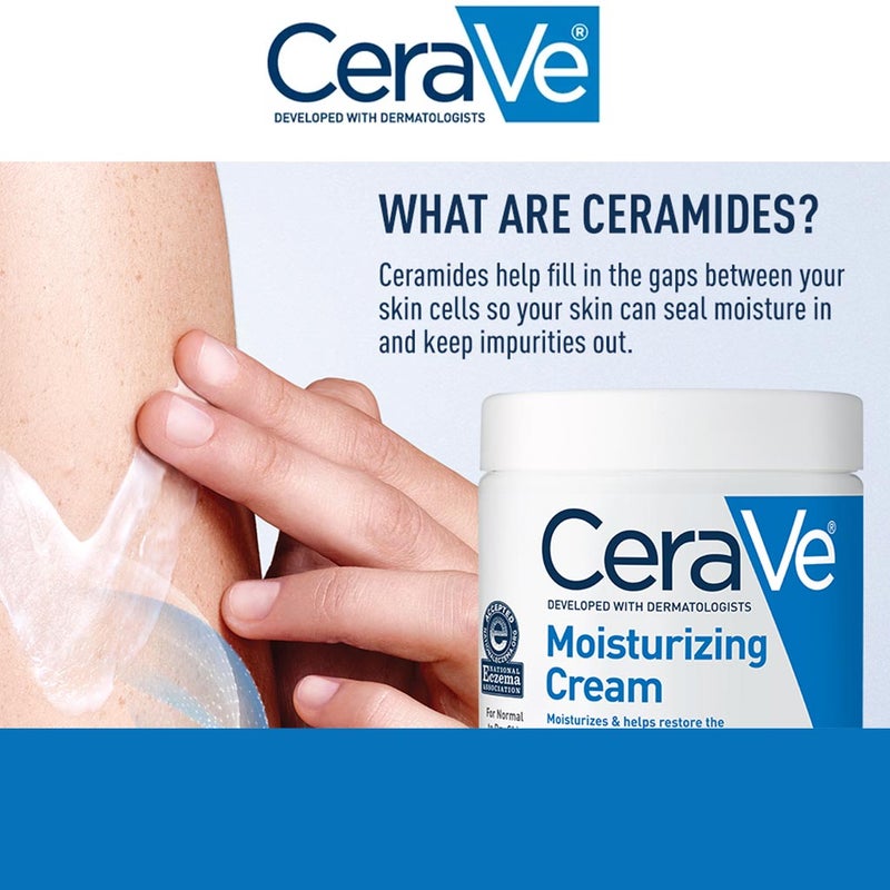 CeraVe Fragrance Free Moisturising Cream For Dry To Very Dry Skin 454g