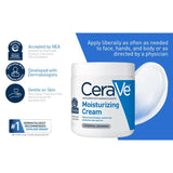 CeraVe Fragrance Free Moisturising Cream For Dry To Very Dry Skin 454g