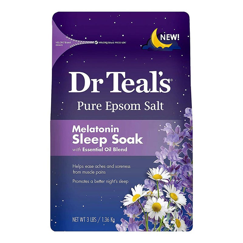 Dr Teal's Pure Epsom Salt Melatonin Sleep Soak 1.36 Kg