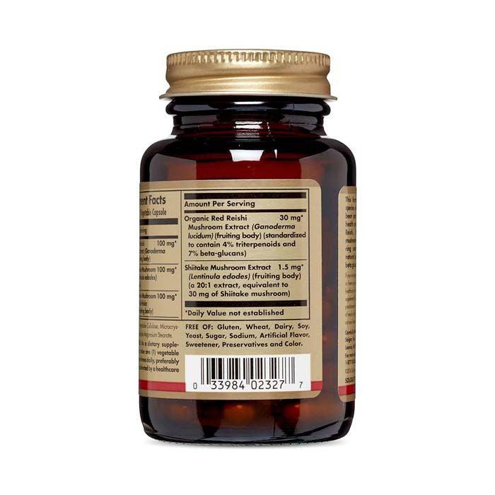 Solgar Reishi Shiitake Maitake Mushroom Extract 50's