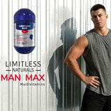 Eva Pharma Limitless Man Max Multivitamins & Minerals Supplement Tablets, Pack of 30's