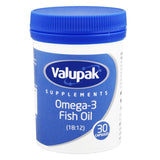 Valupak Omega 3 1000mg Fish Oil Supplement Softgels, Pack of 30's