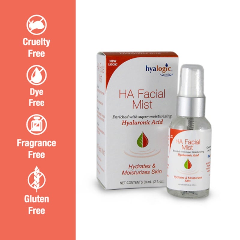 Hyalogic Hyaluronic Acid Facial Mist To Hydrates And Moisturizes Skin 59ml