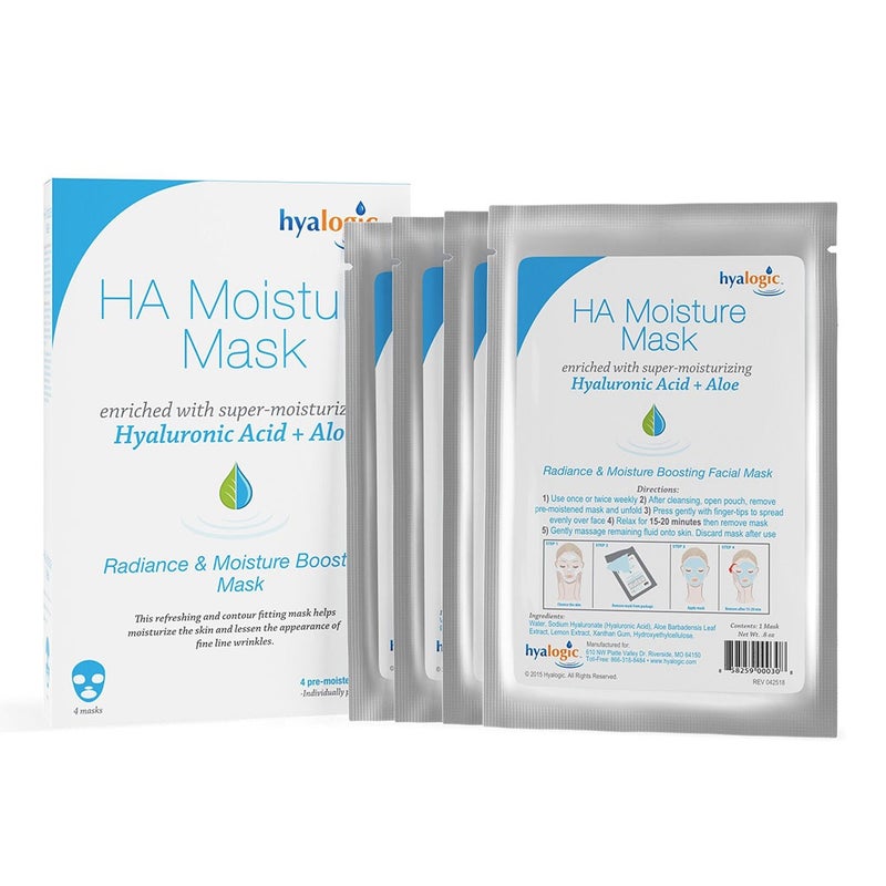 Hyalogic Hyaluronic Acid Radiance And Moisture Boosting Facial Mask 4's