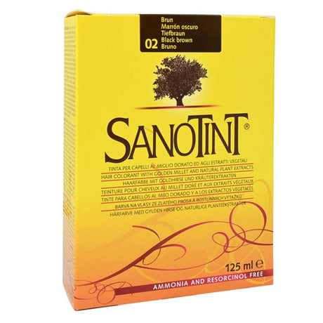 Sanotint Classic Ammonia Free Hair Color 02 Black Brown 125ml