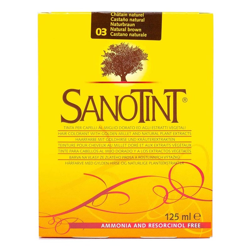 Sanotint Classic Ammonia Free Hair Color 03 Natural Brown 125ml