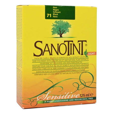 Sanotint Light Sensitive PPD Free Hair Color 71 Black 125ml