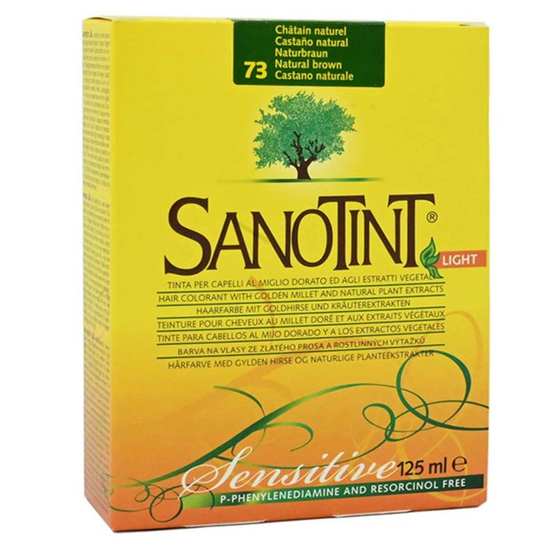 Sanotint Light Sensitive PPD Free Hair Color 73 Natural Brown 125ml