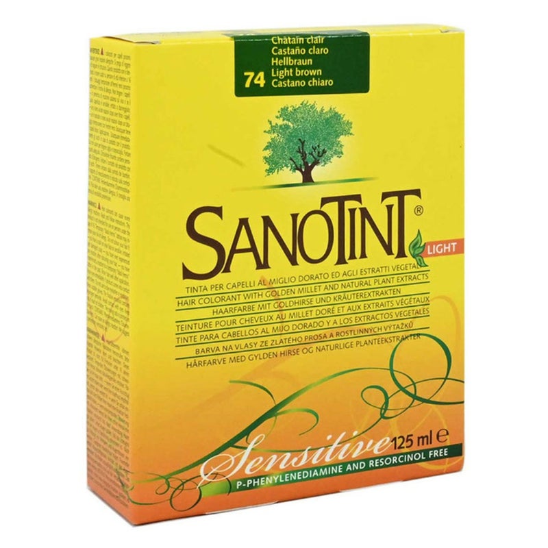 Sanotint Light Sensitive PPD Free Hair Color 74 Light Brown 125ml