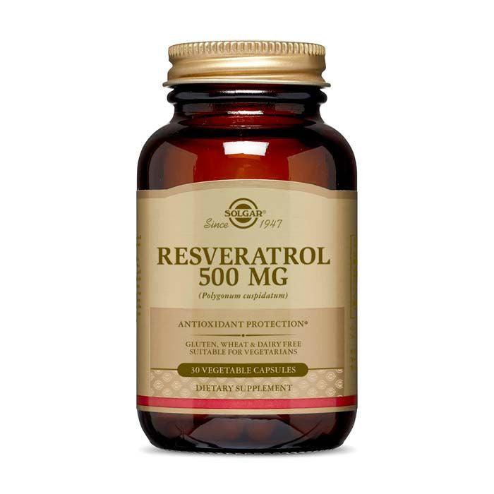 Solgar Resveratrol 500 mg Vegetable capsules 30's