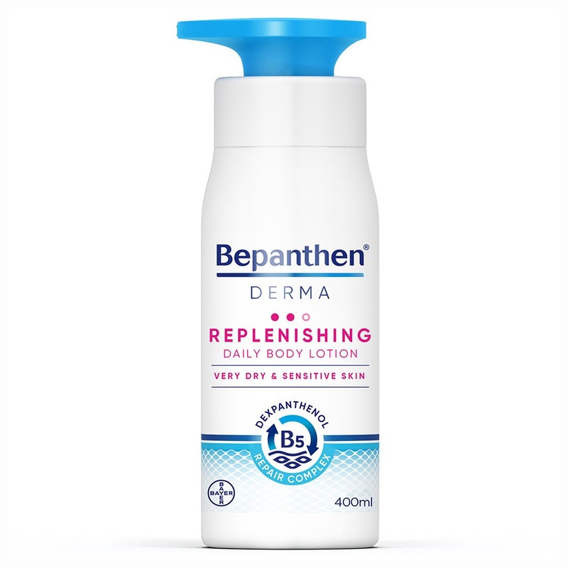 Bepanthen Derma Replenishing Daily Moisturizing Body Lotion For Dry & Sensitive Skin 400ml