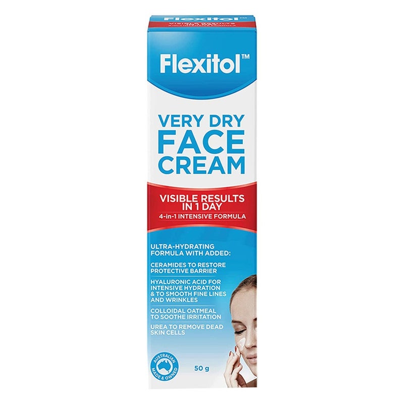 Flexitol Very Dry Skin Face Cream For Severely Dry, Cracked & Itchy Skin 50g