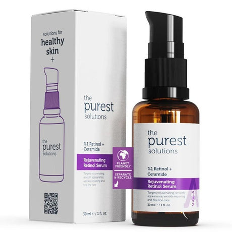 The Purest Solutions 1% Retinol + Ceramide Rejuvenating Retinol Face Serum 30ml