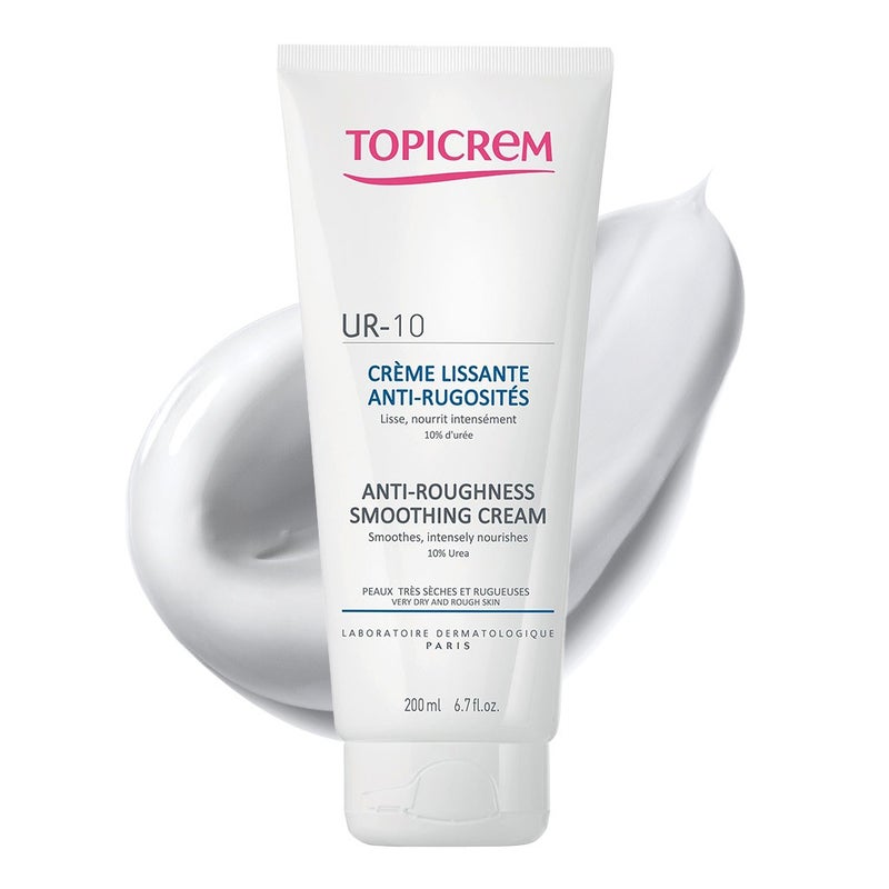 Topicrem UR-10 Anti-Roughness Smoothing Cream For Very Dry And Rough Skin 200ml