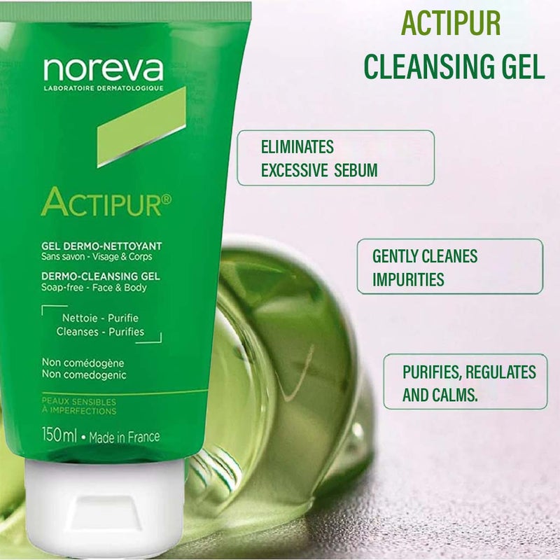 Noreva Actipur Dermo-Cleansing Gel For Face And Body 150ml