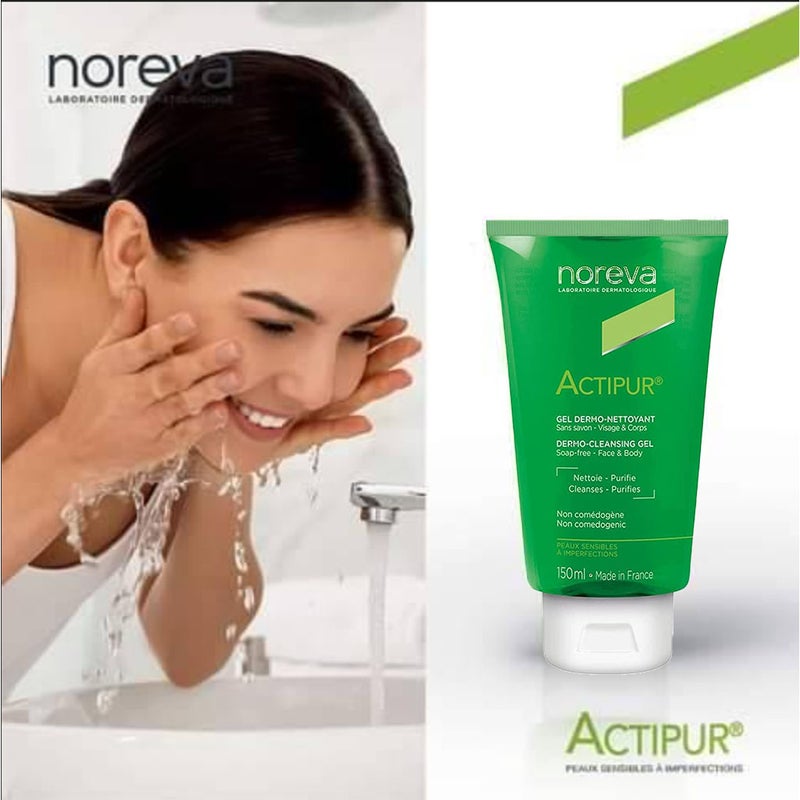 Noreva Actipur Dermo-Cleansing Gel For Face And Body 150ml