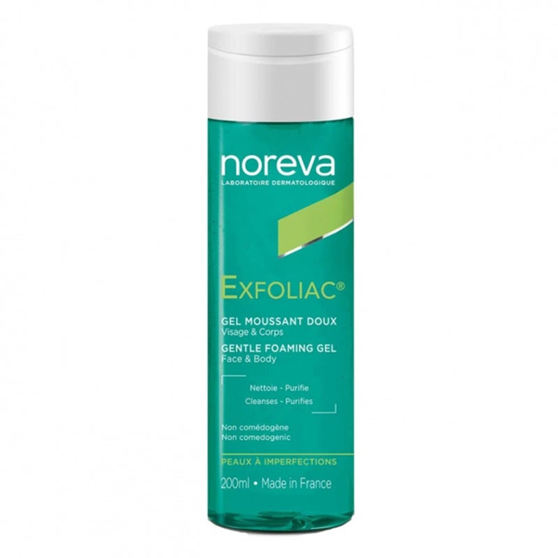 Noreva Exfoliac Gentle Foaming Gel For Face And Body 200ml