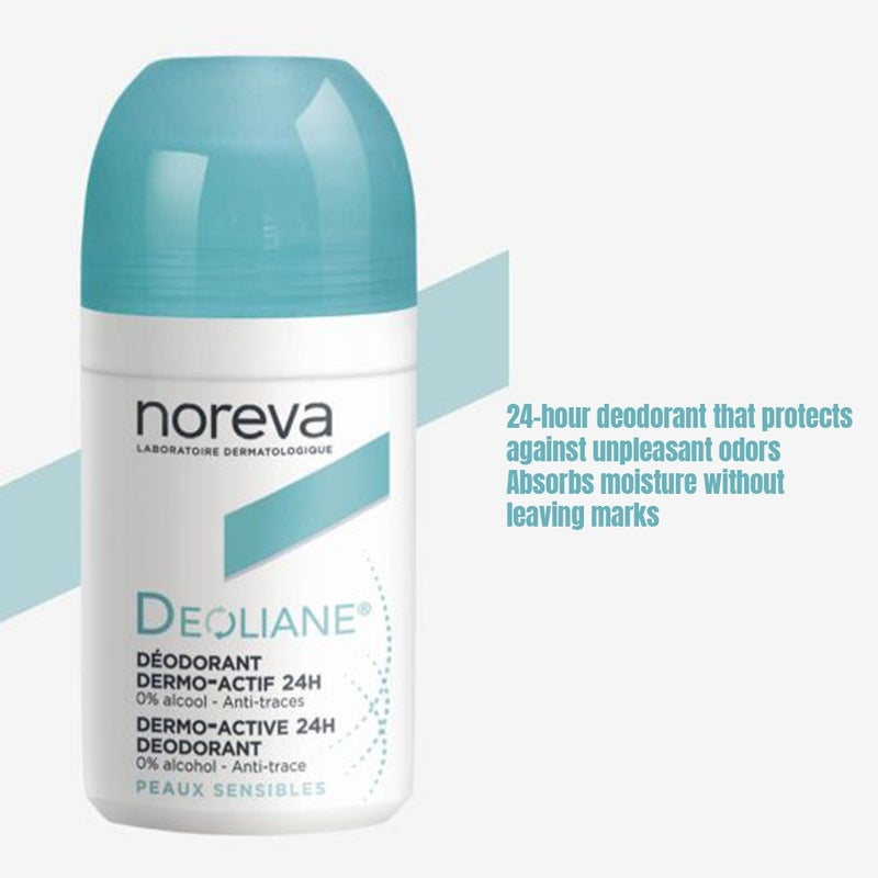 Noreva Deoliane Dermo-Active 24-Hour Roll-On Deodorant 50ml