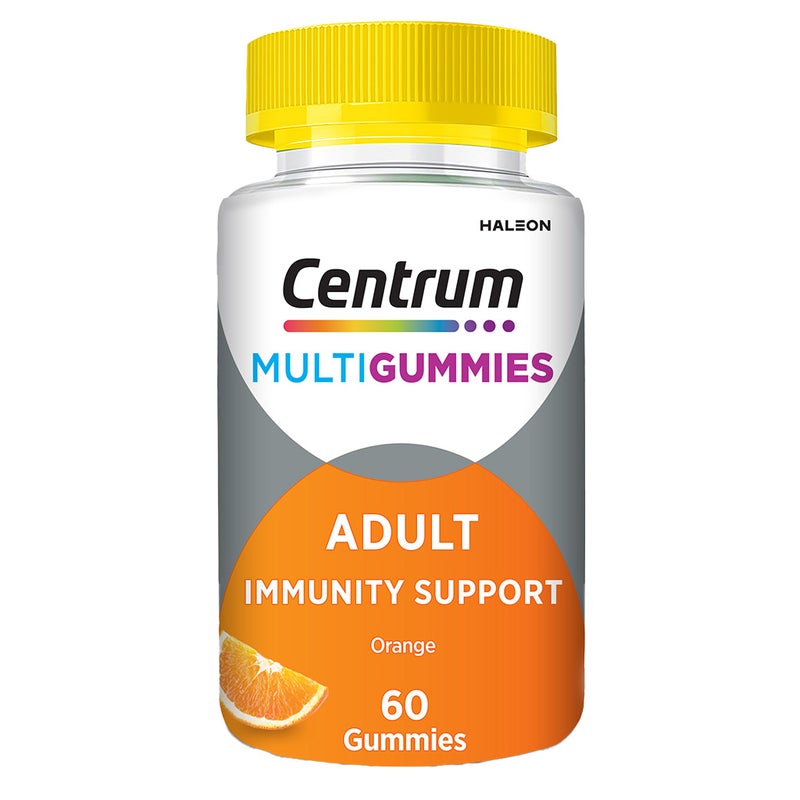 Centrum Adult MultiGummies For Immunity Support, Orange Flavor, Pack of 60's