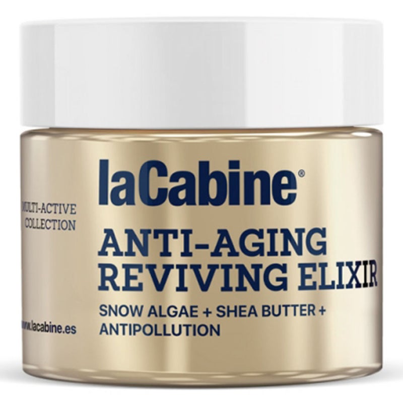 LaCabine Anti-Aging Reviving Elixir Facial Cream With Snow Algae, Shea Butter & Anti-Pollution Shield For All Skin Types 50ml