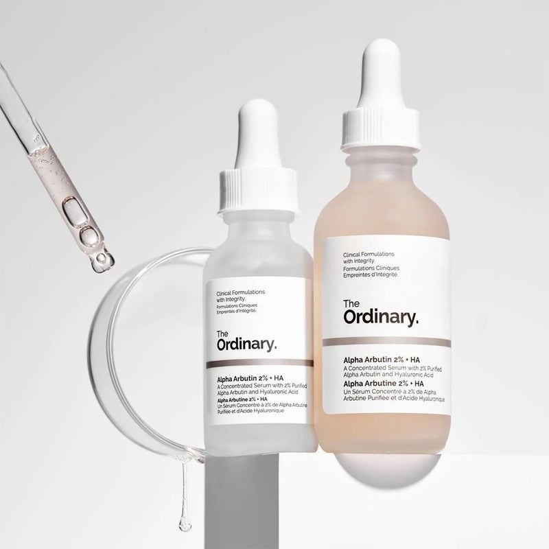 The Ordinary Alpha Arbutin 2% & Hyaluronic Acid Water Based Face Serum For Uneven Skin Tone 30ml