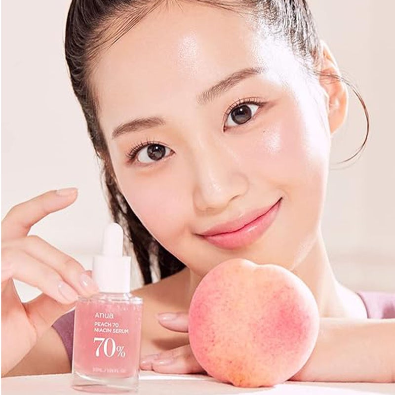 Anua Peach 70 With 5% Niacinamide Skin Brightening Facial Serum For Dry Skin 30ml