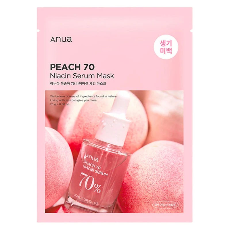 Anua Peach 70 Niacin Skin Brightening Serum Sheet Mask 25g