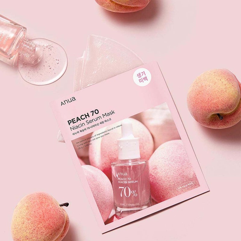 Anua Peach 70 Niacin Skin Brightening Serum Sheet Mask 25g