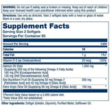 Solaray Super Omega 3-7-9 With Vitamin D3 & Salmon Oil Softgels For Heart Health, Pack of 120’s