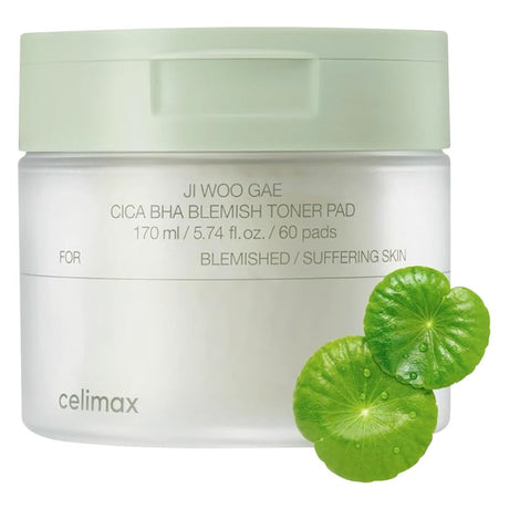 Celimax Ji Woo Gae Cica BHA Blemish Toner Pads, Pack of 60's Celimax