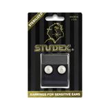 Studex Sensitive Gold Plated 8MM White Pearl