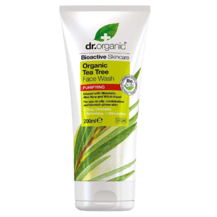 Dr.Organic Tea Tree Face Wash - 200ml