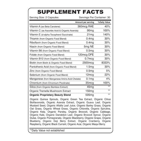 Organic Earth Plant Collagen Builder 60 Capsules