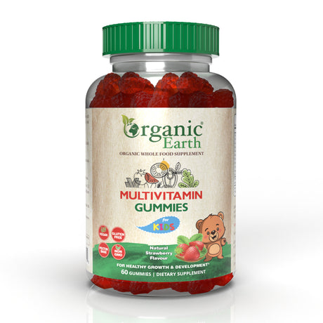 Organic Earth Multivitamin & Mineral Kids Gummies 60s Organic Earth